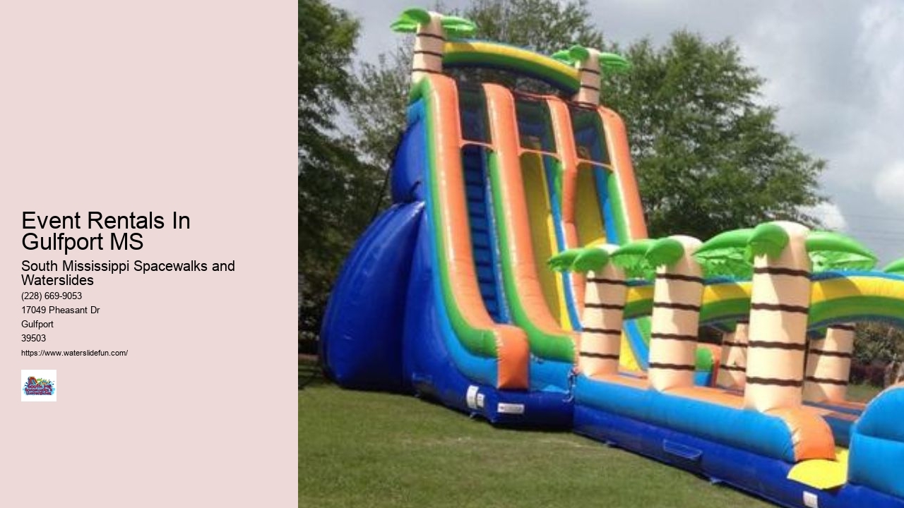 Water Slide Rentals Gulfport MS